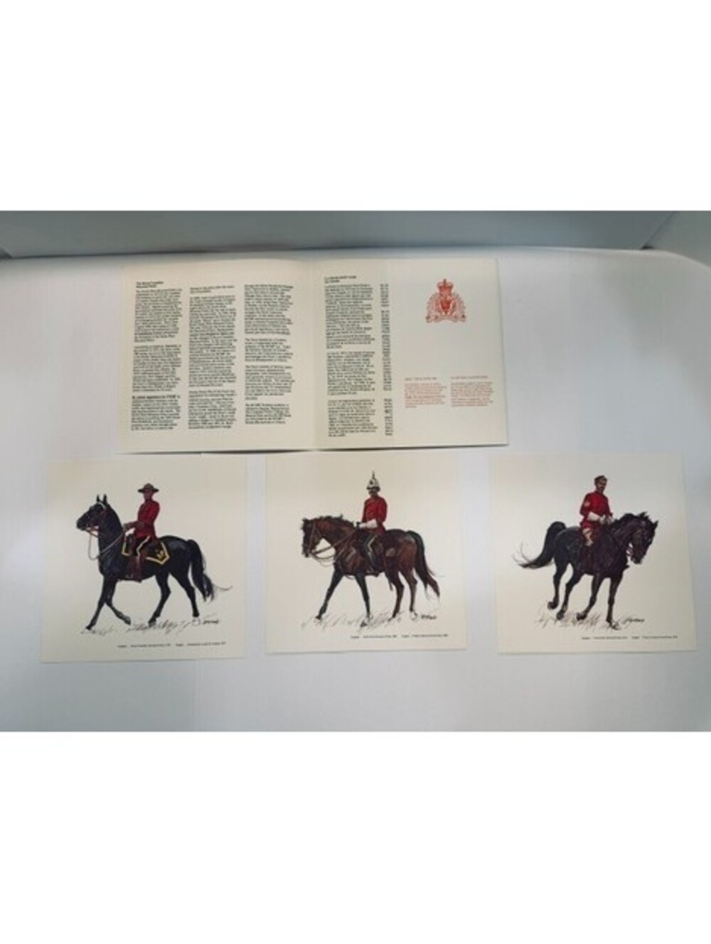 Vintage 1979 RCMP Commemorative Print Portfolio Complete Set Tom McNeely Folder